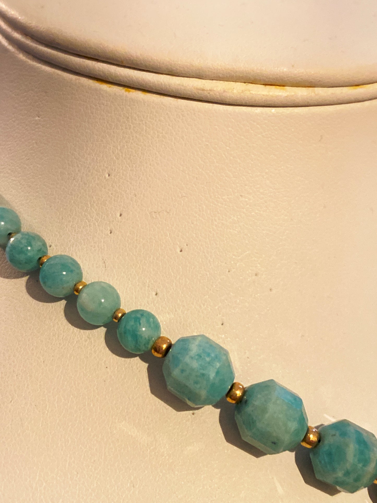 Amazonite necklace  with a magnetic clasp