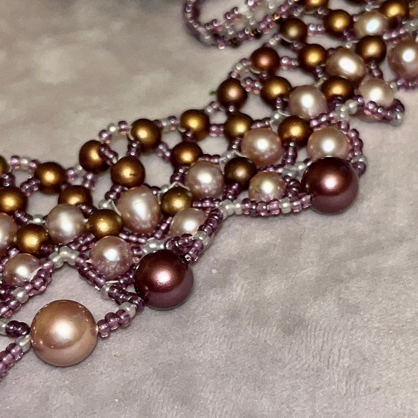 Edwardian inspired Pearl choker