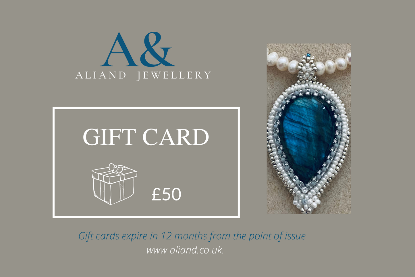 A& Jewellery Gift Card